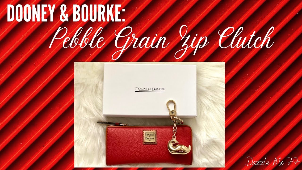 DOONEY & BOURKE Pebble Grain Zip Clutch 