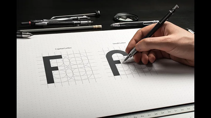 Font Design with Grid System in Illustrator   Alphabet F