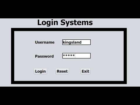 Java NetBeans Login Systems  Tutorial