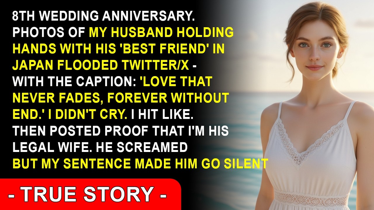 On 8th Anniversary, My Husband Hugged His ‘Best Friend’ in Japan—But He Started Screaming When I…