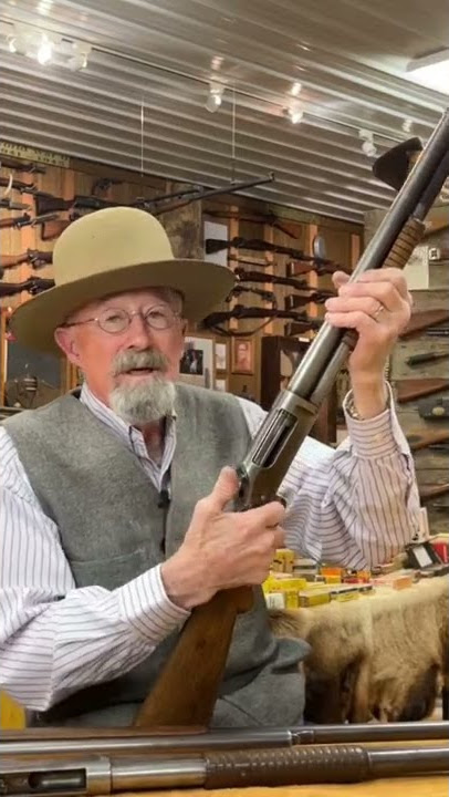 Iconic Winchester 1897 pump shotgun! #shotgun #winchester #browning #guns #fyp