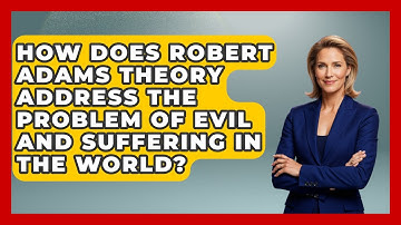 How Does Robert Adams Theory Address The Problem Of Evil And Suffering In The World?