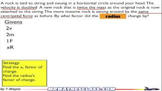 Circular Motion Ratio Example Problem 2