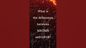 Wat is het verschil tussen MAGMA en LAVA? #magma