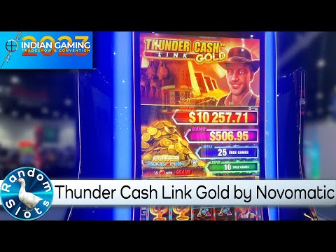 Thunder Cash Link Gold Slot Machine by Novomatic at #IGTC2023