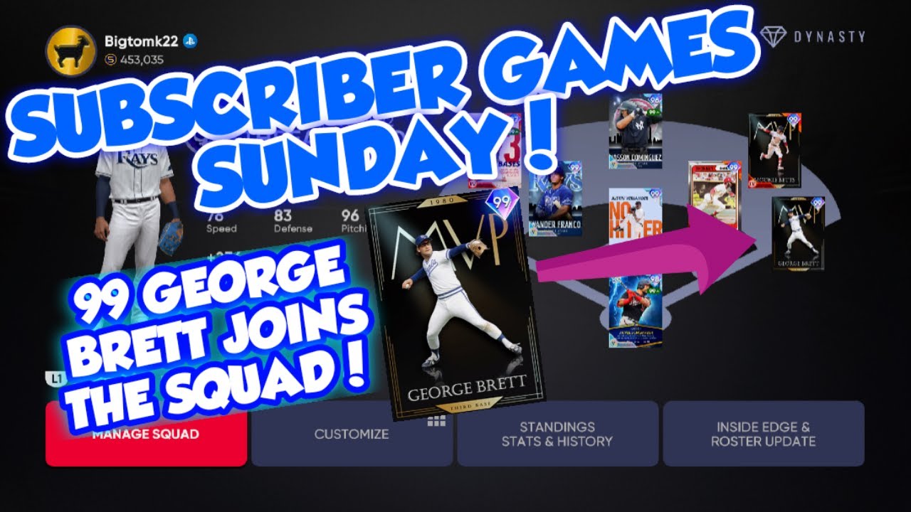 *LIVE* 99 GEORGE BRETT JOINS THE SQUAD! 6TH INNING BOSS GAMEPLAY IN MLB THE SHOW 21 DIAMOND DYNASTY!