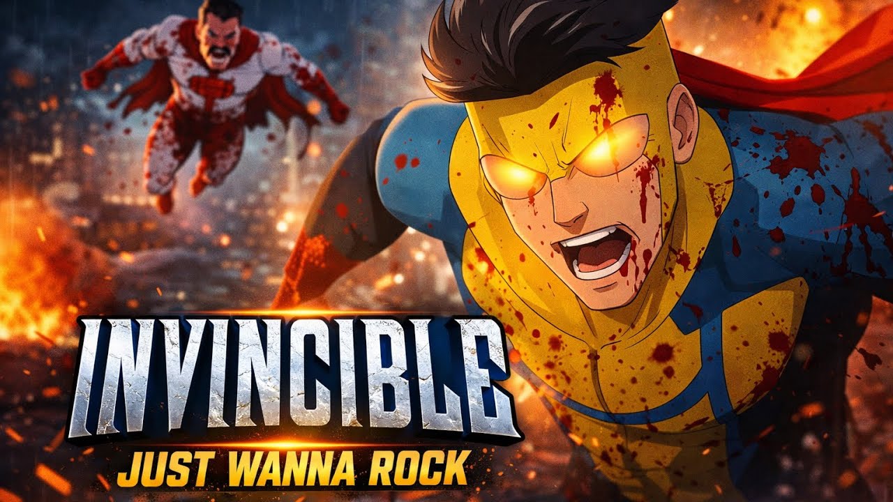 Inincible Rocks 💥 INVINCIBLE EDIT | JUST WANNA ROCK (GUITAR VERSION) - YouTube