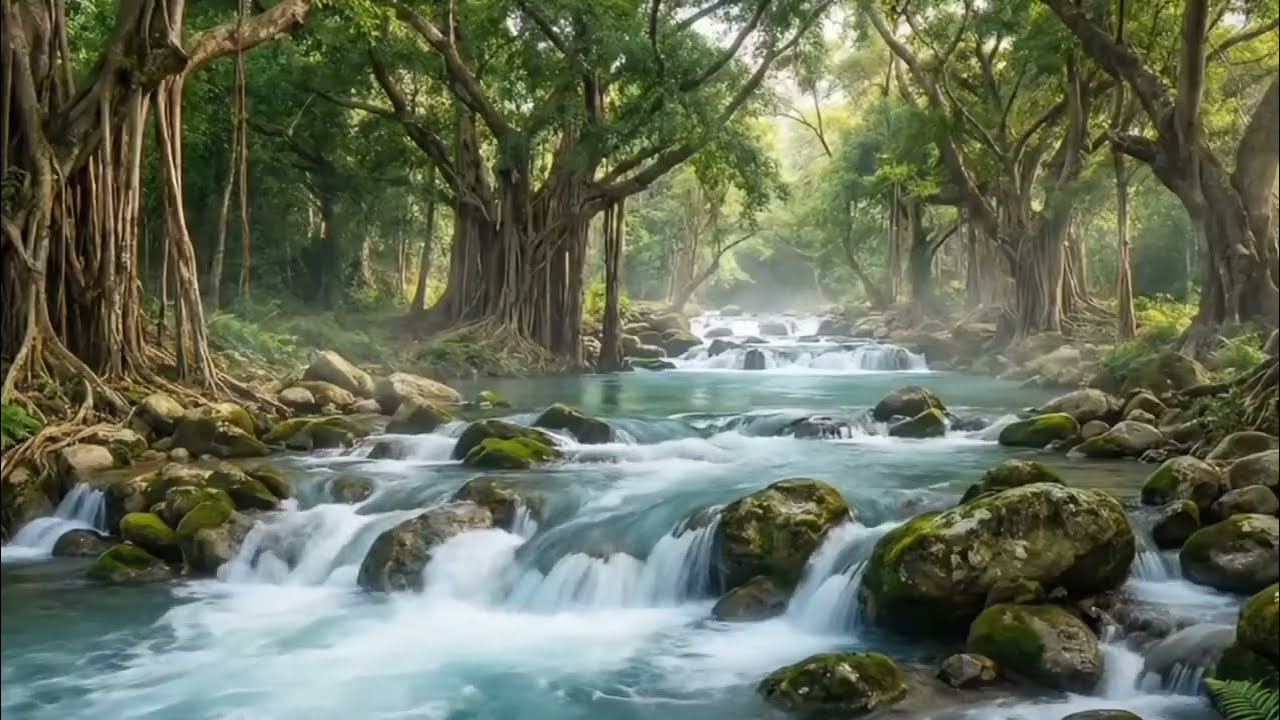 Fall Asleep Instantly with Crystal Clear River Sounds 🌿 Natural ASMR for Deep Sleep, Stress Relief