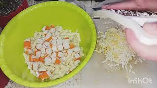 سلطة السوريمي surimi أحسن سلطة