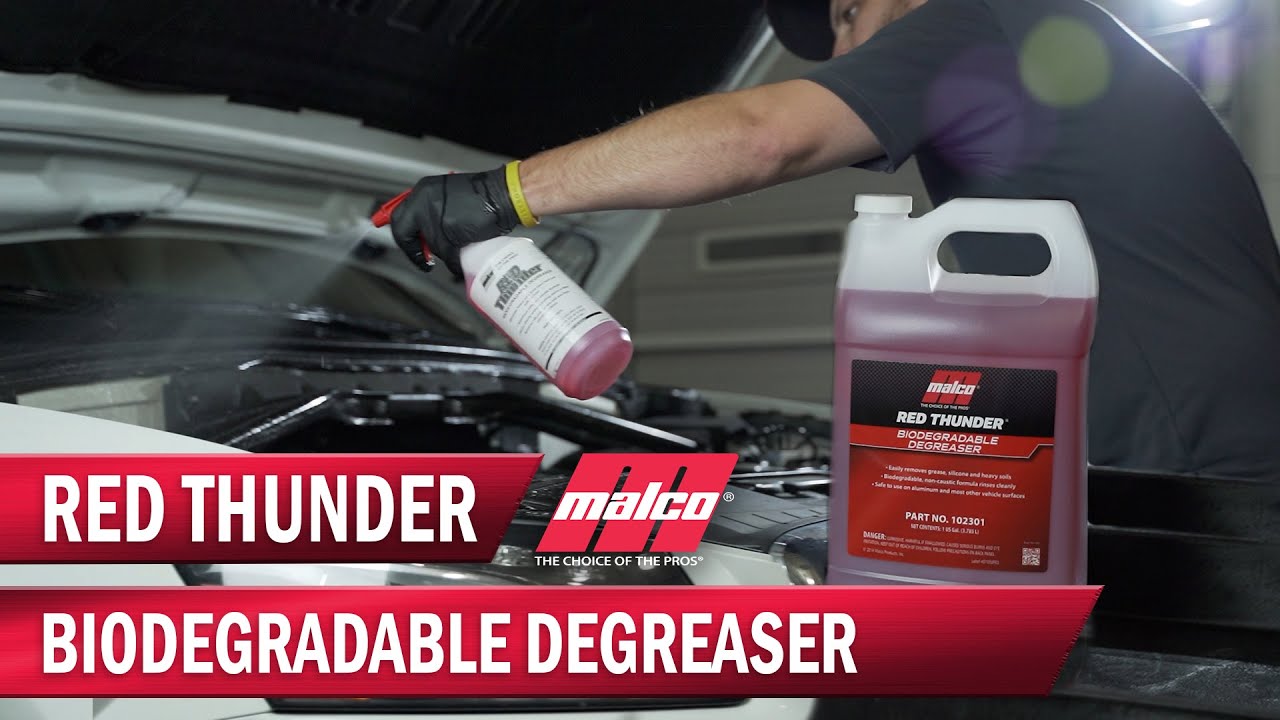 RED THUNDER® BIODEGRADABLE DEGREASER - Malco Automotive Cleaning