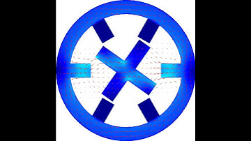 Reluctance motor rotation animation 3
