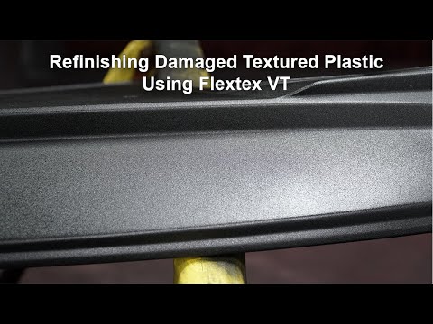 Refinishing Damaged Textured Plastic Using Flextex VT