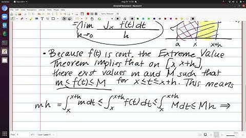 Fundamental Theorem of Calculus Video 5 - Proof of FTC 2
