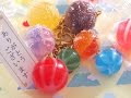 【UVレジン】 和風手まりあめ&みぞれあめのアクセサリー How to make Japanese Candy