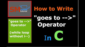"goes to  Operator" while loop Without ( i-- or i++ )  in C | C Programming | C Language | Coding