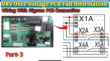 Daikin  How To Work Over Voltage PCB VRV Inverter Connection with All Wiring Connection Diagram
