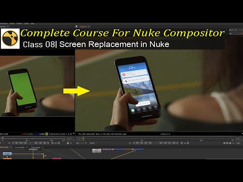 Complete Course For Nuke Compositor | Class – 08 | Screen Replacement in Nuke | Screen Replacement