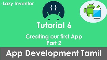 Android app Development tutorial Tamil 6 - Creating our first app part 2