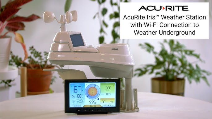 Acurite 01535M Iris (5-in-1) Weather Station with HD Display, White Black