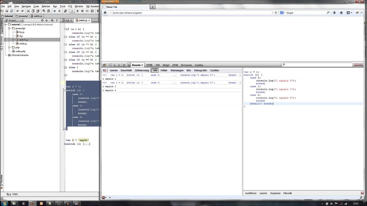 Switch Case Statements in Javascript - YouTube