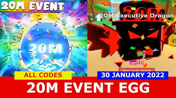 NEW UPDATE*20M VISITS EVENT EGG*[UPDATE 4.5] ALL CODES! Clicker Simulator! ROBLOX | January 30, 2022