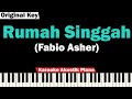 Fabio Asher - Rumah Singgah Karaoke Piano (ORIGINAL KEY)