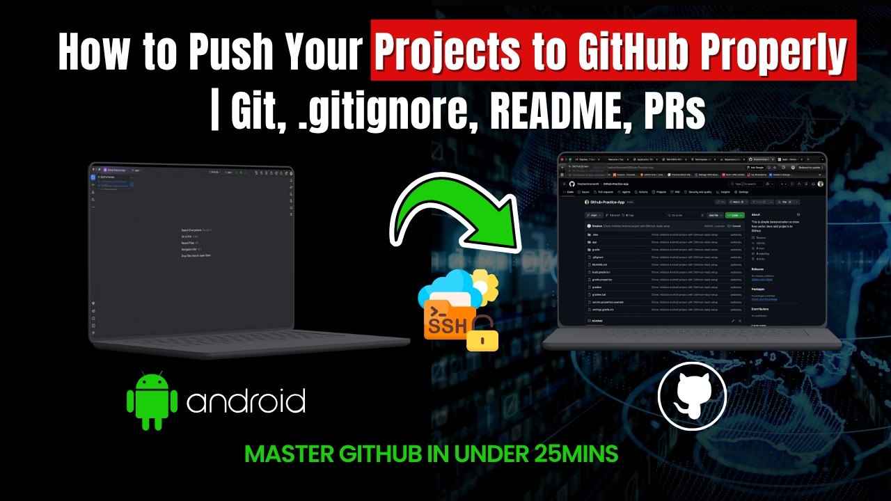 How to Push an Android Studio Project to GitHub Properly | Git ...