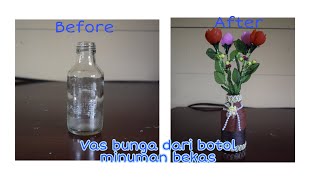 Ide Kreatif Vas Bunga Dari Botol Minuman Bekas Kreasi Itah