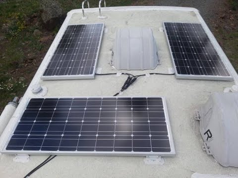 Solar Panels Rv Roof Setup Youtube