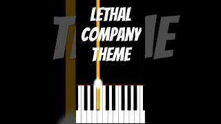 Lethal Company Theme Easy Piano #Maintheme