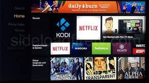 How-to Add Kodi (XBMC,SPMC,TVMC) Shortcut Icon to Amazon Fire TV Box or Stick Main Menu without Root