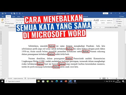 Cara Menebalkan Semua