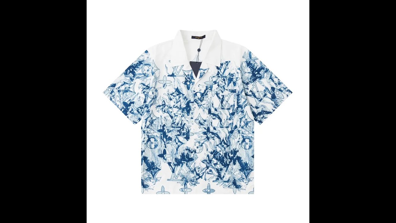 Sell Louis Vuitton Hawaiian Tapestry Denim Shirt - Blue