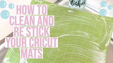 THE BEST WAY TO CLEAN AND RE STICK YOUR CRICUT MATS