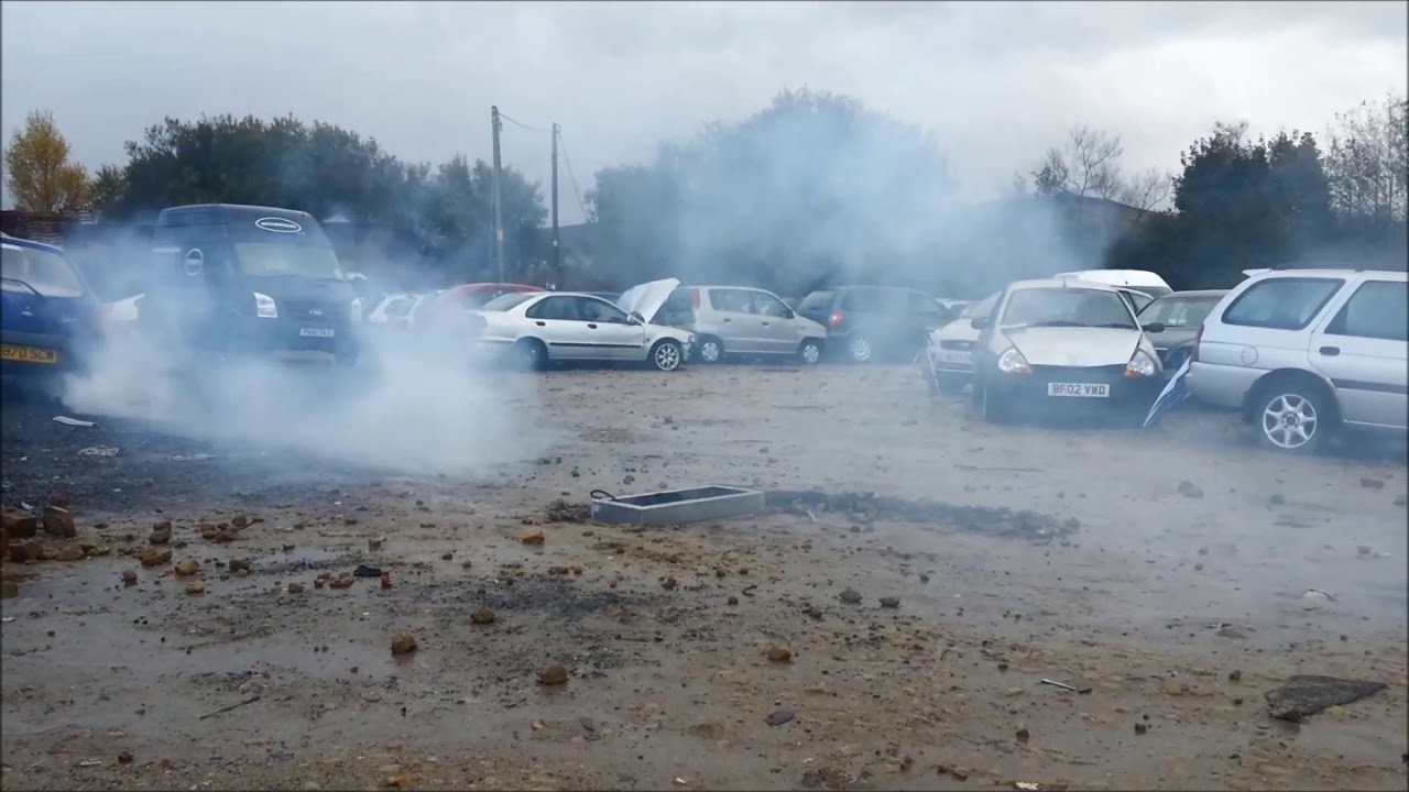 Passively Safe Cabinet car impact test