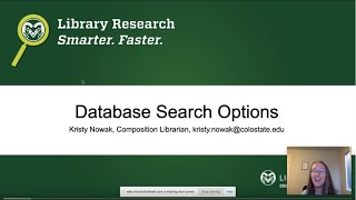 Database Search Options