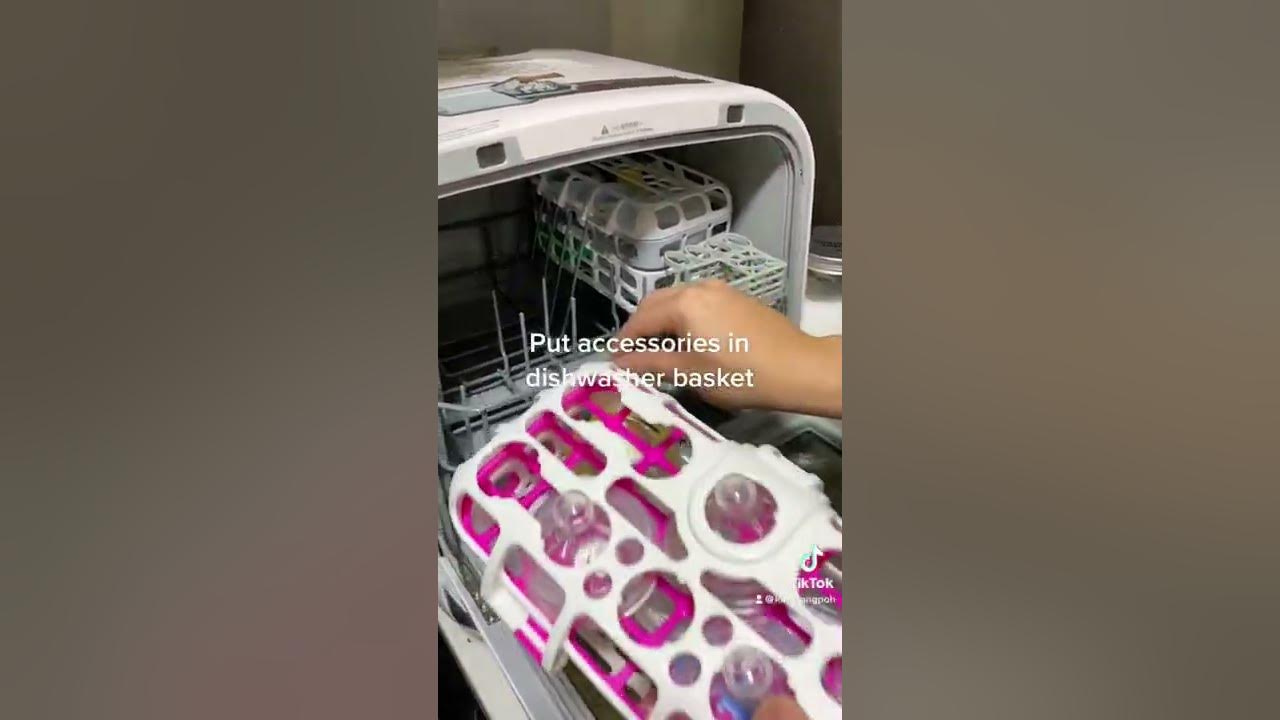 Wash baby bottles in a Samsung dishwasher