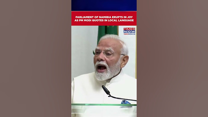 PM Modi Lifts Parliament Of Namibia With Joy With Quote In Local Language During His Address #shorts