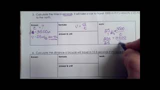 Chapter 2 Speed and Velocity Problems for Practice