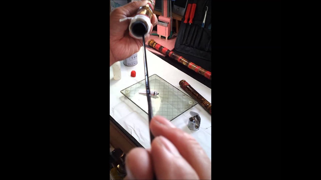 尺八製作 新製作方法 漆の塗り方全編 - YouTube