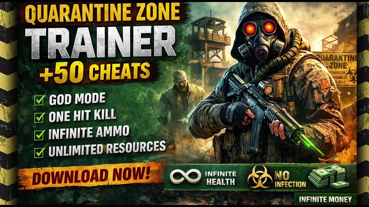 Quarantine Zone The Last Check Trainer +50 Cheats | God Mode, Unlimited Money & Resources