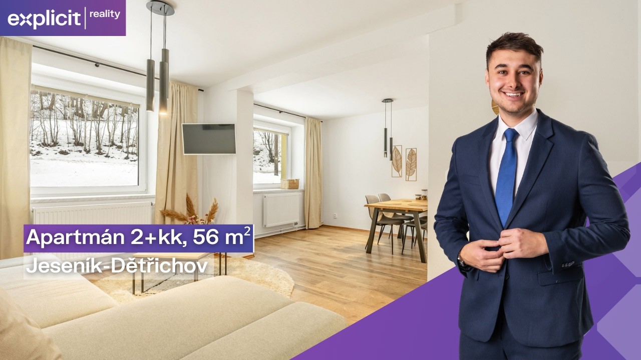 Martin Souček - Prodej apartmánu 2+kk 56 m², Jeseník - Dětřichov