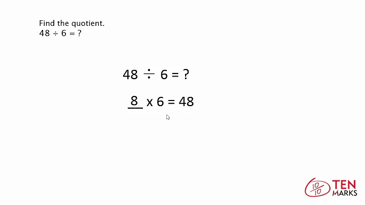 Identifying the Quotient Using Multiplication: 3.OA.6