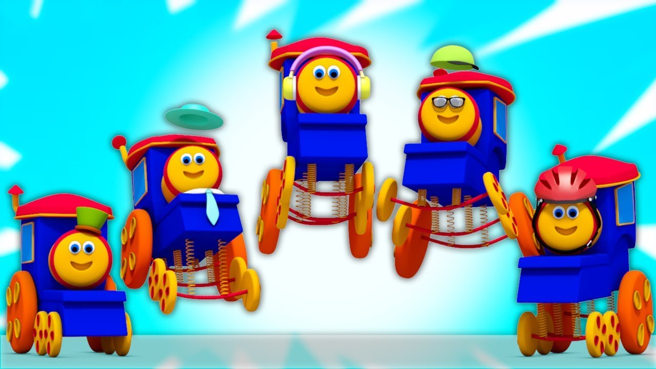 Bob trem | Bob Dedo Família | Rimas de berçário | Kids Song | Bob The ...