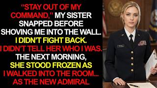 “My Sister Shoved Me Against The Wall — Then Realized I Was Her New Admiral”