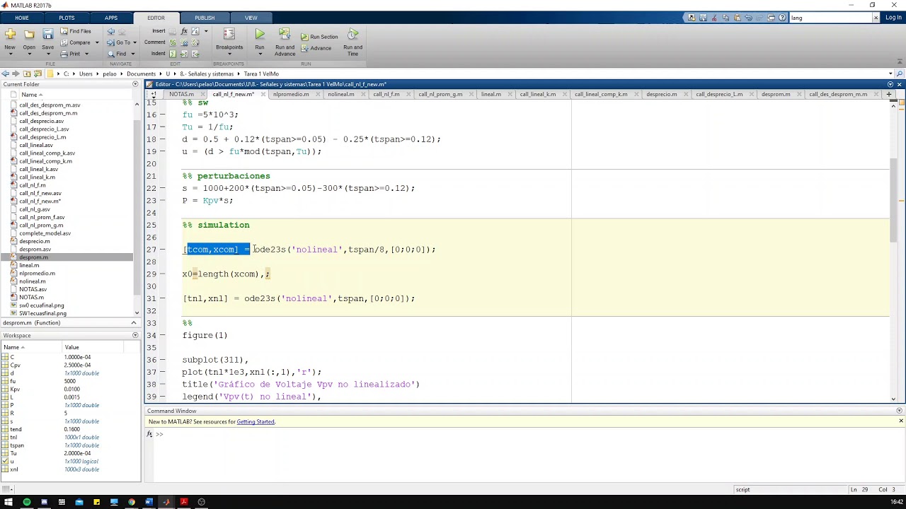 Duda simulación matlab - YouTube