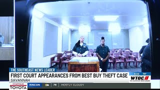 Two suspects in Best Buy theft case make first appearance in court