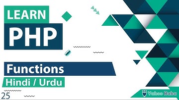 PHP Functions Tutorial in Hindi / Urdu