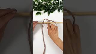 A special start for macrame making on the wooden stick. Part one. To be continued...#eousemacrame