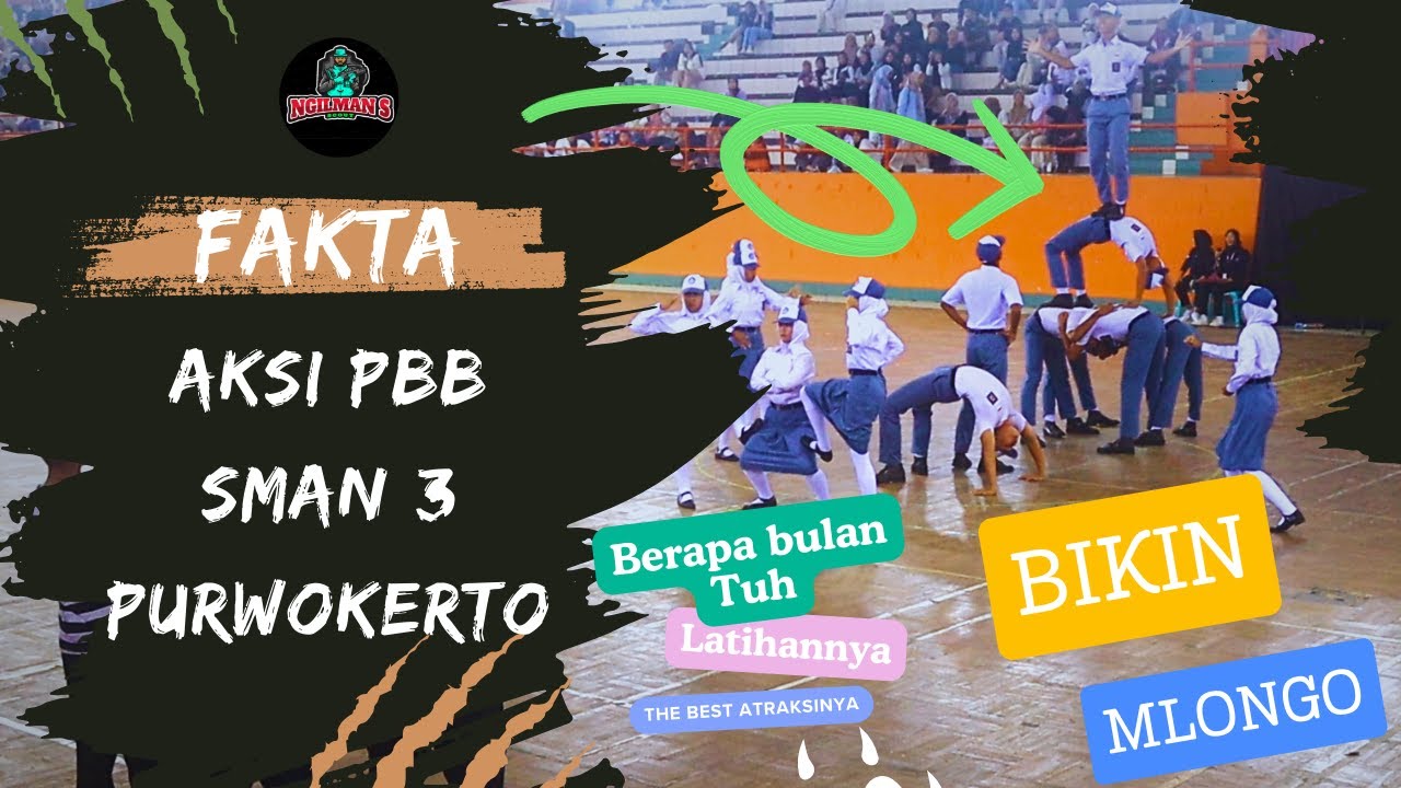 AKSI SMA NEGERI 3 PURWOKERTO || LBB PPI CUP V || ATRAKSI TERBAIK PASKIBRA BANYUMAS